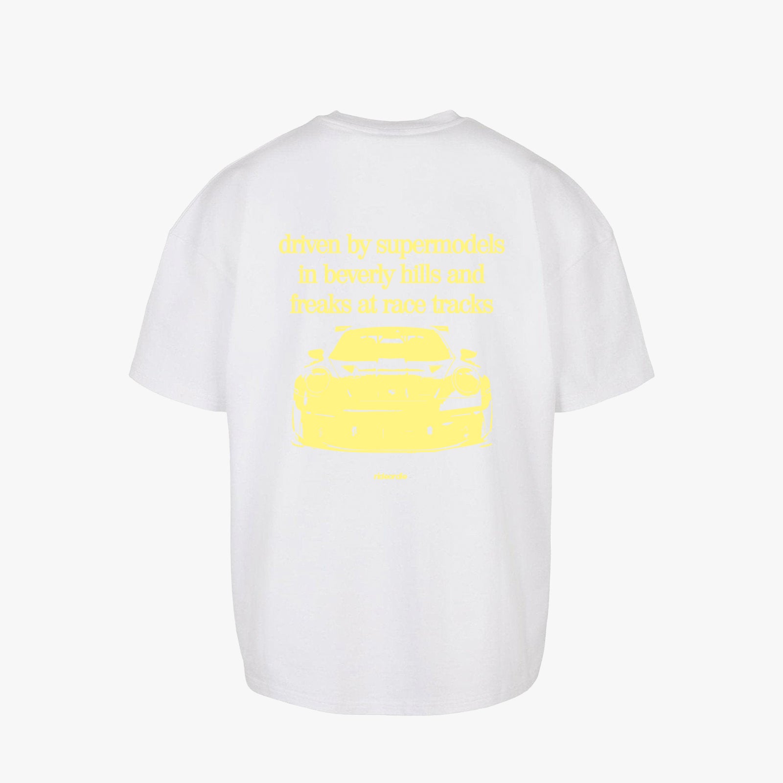 porsche tee black butter yellow
