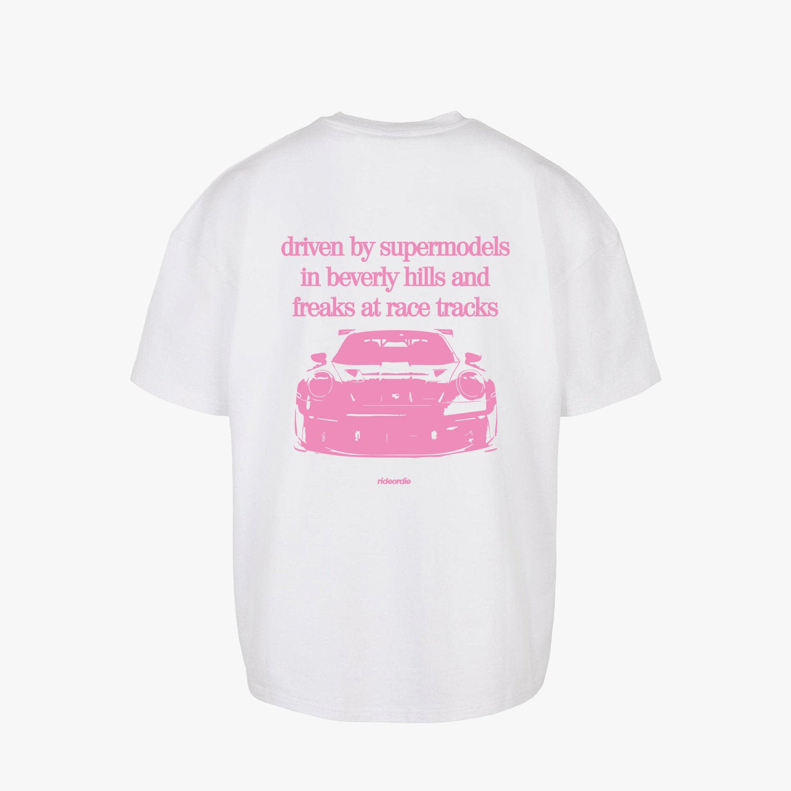porsche tee white rosa