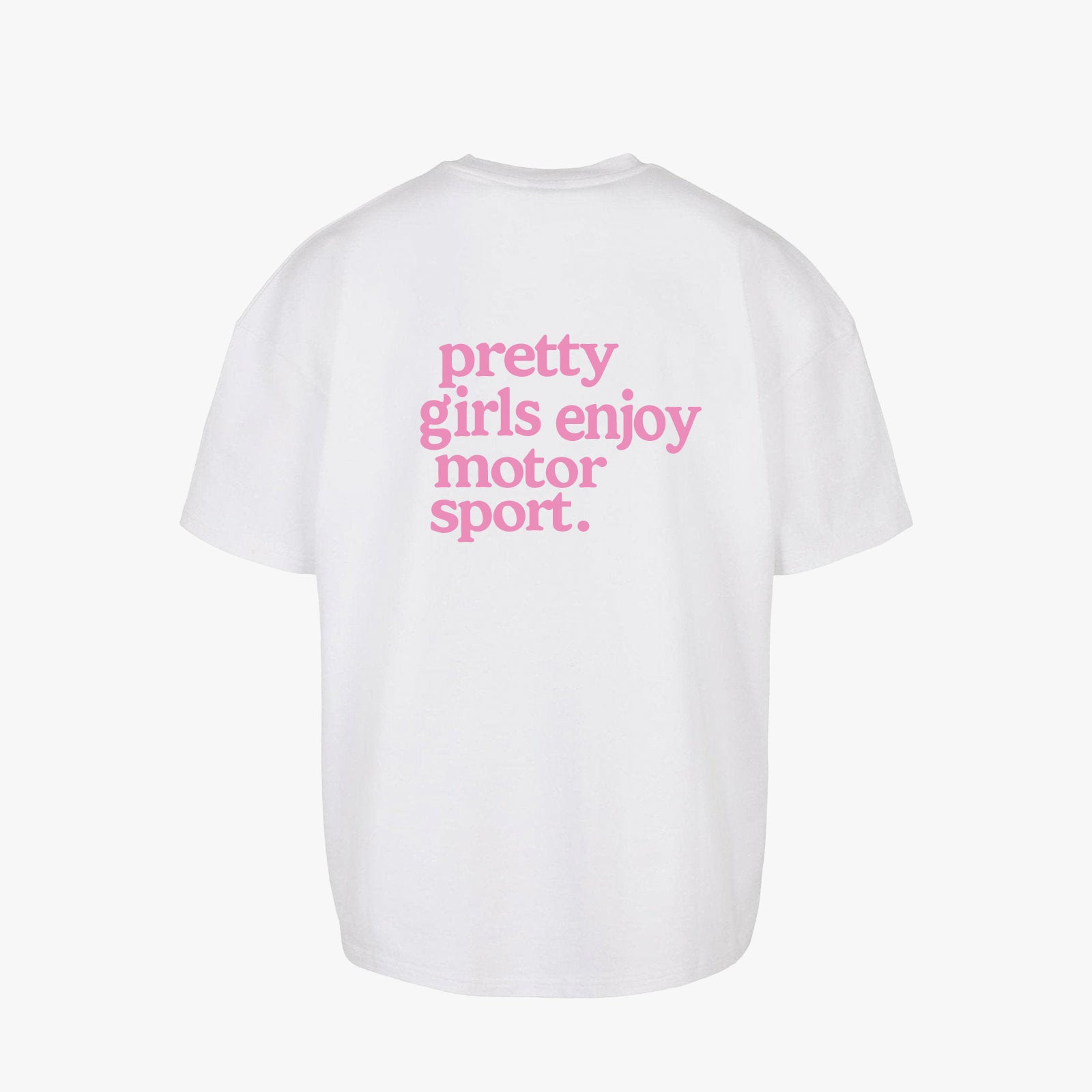 pretty girls enjoy motorsport tee black butter yellow