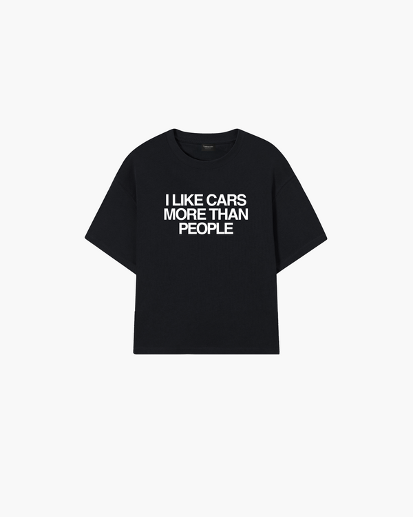 I like cars more than people tee