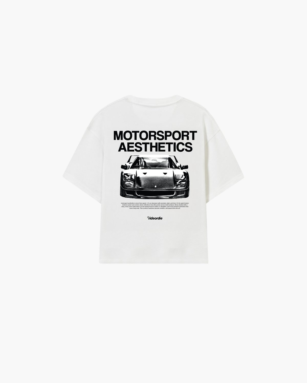 F40 motorsport aesthetics tee black