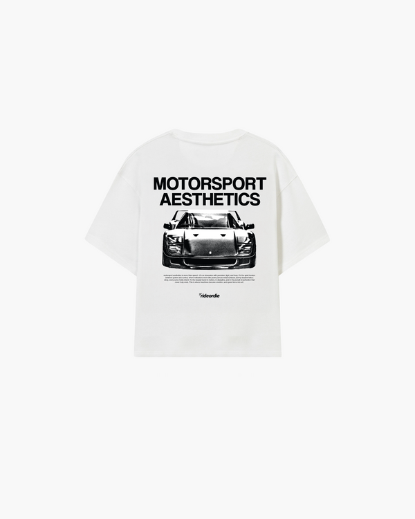 F40 motorsport aesthetics tee white