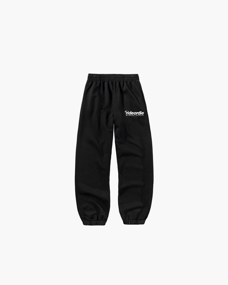 motorsport aesthetics jogger black white