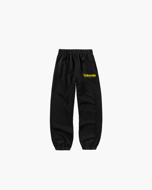 motorsport aesthetics jogger black yellow