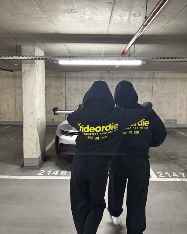 motorsport aesthetics zip hoodie yellow