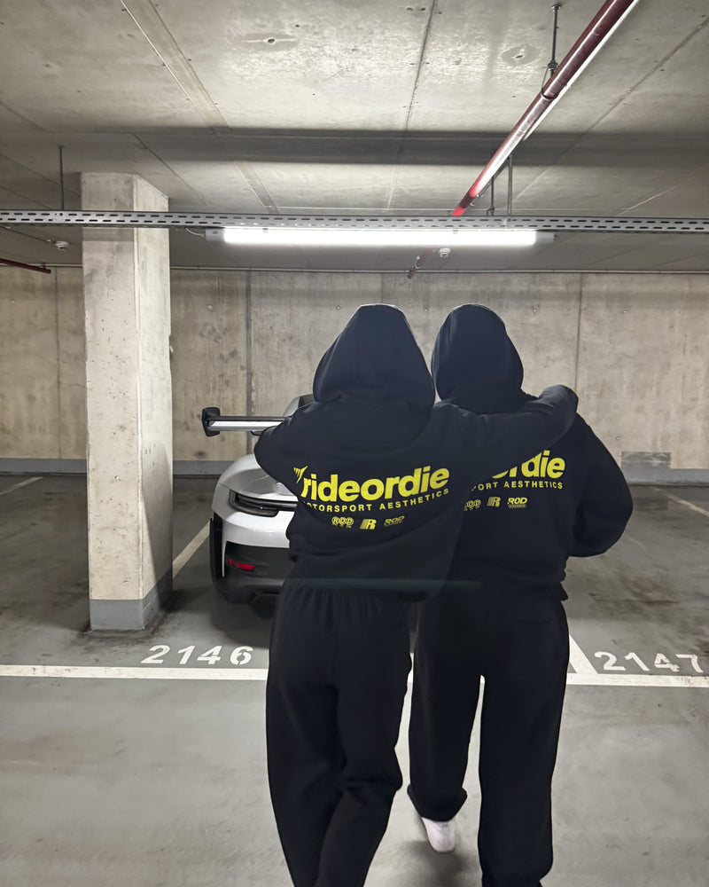 motorsport aesthetics zip hoodie white