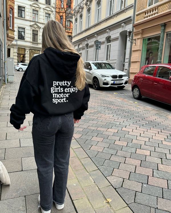 pretty girls enjoy motorsport hoodie 460gsm