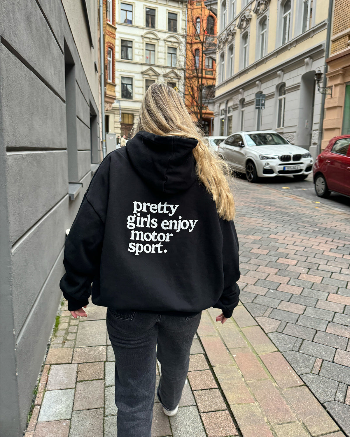 pretty girls enjoy motorsport hoodie 460gsm