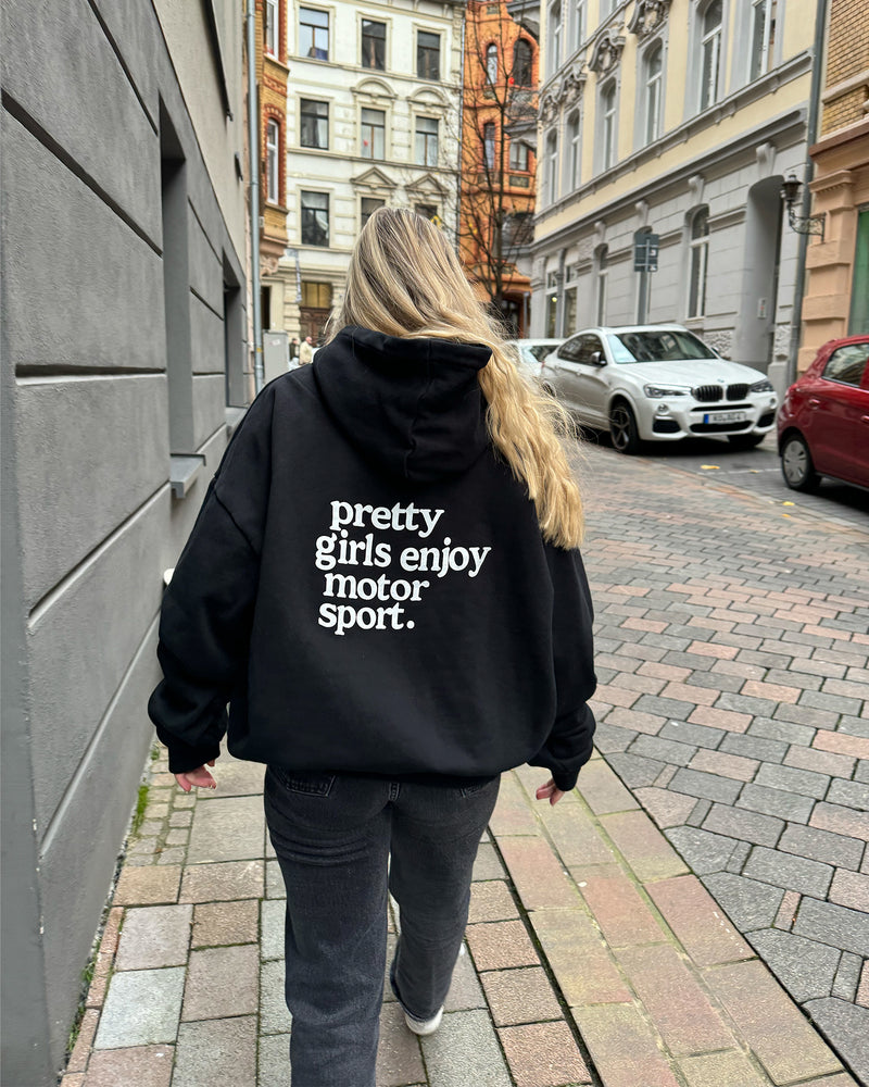 pretty girls enjoy motorsport hoodie 460gsm