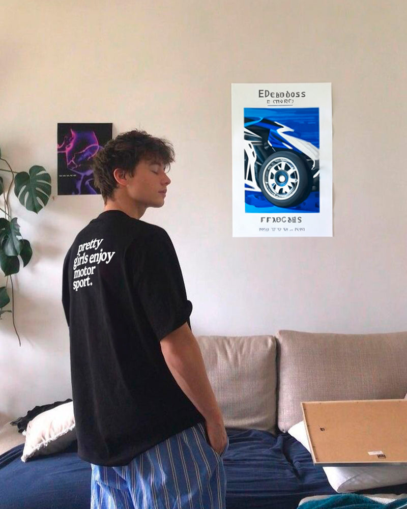 pretty girls enjoy motorsport oversized t-shirt