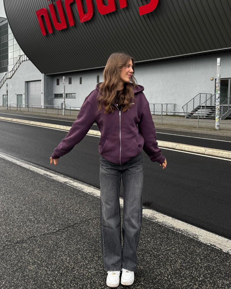 pretty girls enjoy motorsport zip hoodie black