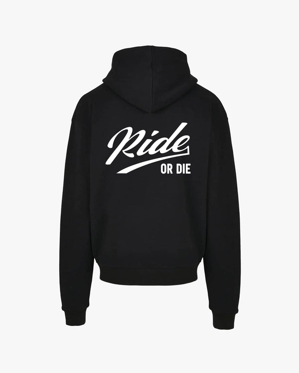 ride or die calligraphy hoodie