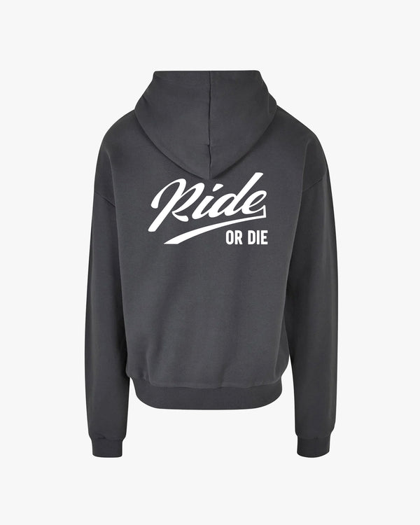 ride or die calligraphy hoodie