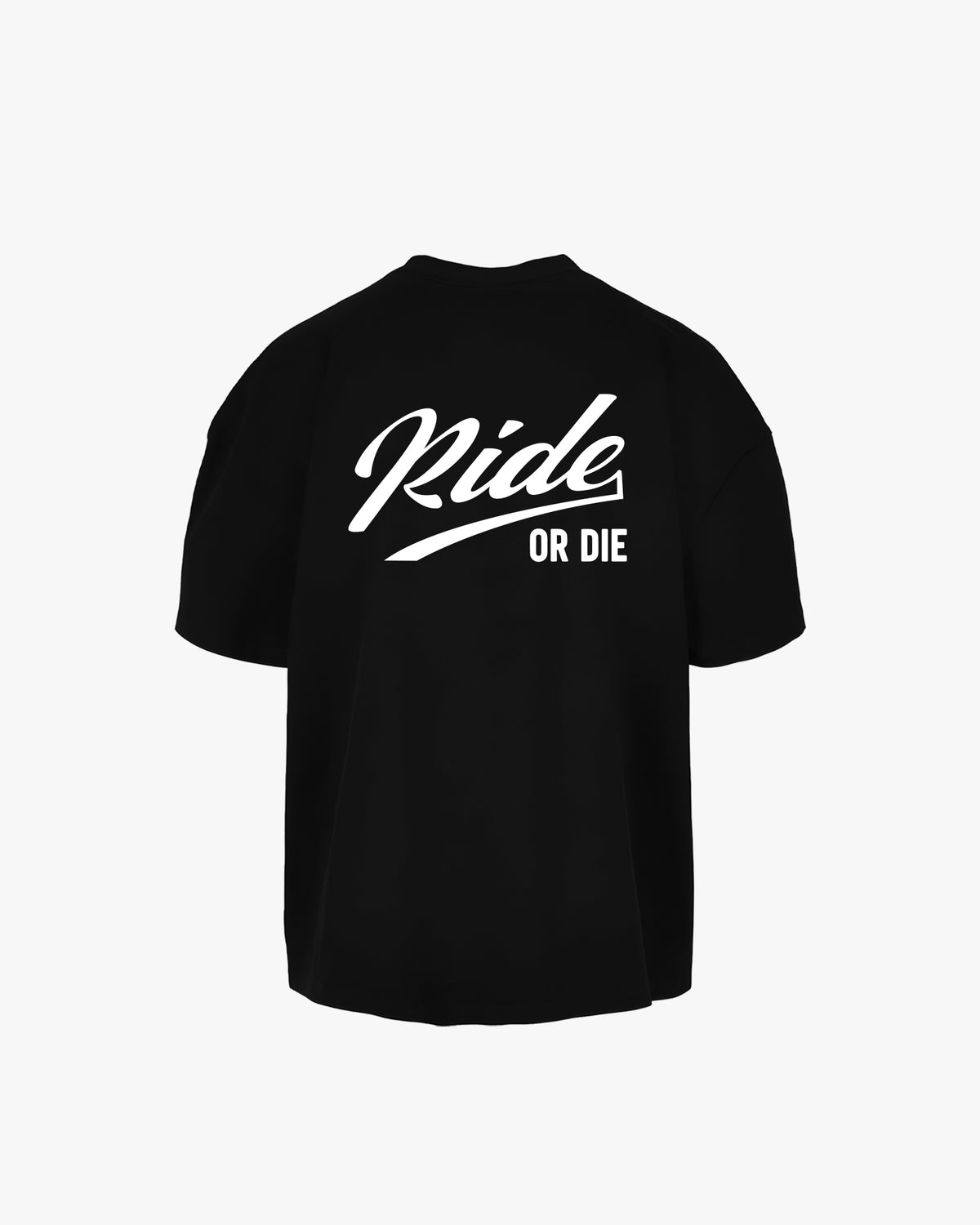 ride or die calligraphy oversized t-shirt