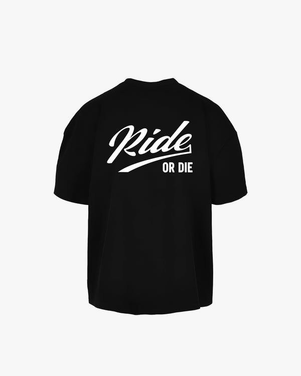 ride or die calligraphy oversized t-shirt