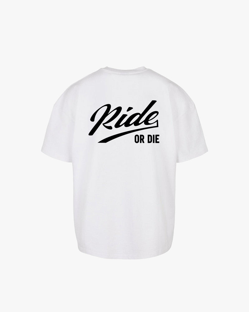 ride or die calligraphy oversized t-shirt