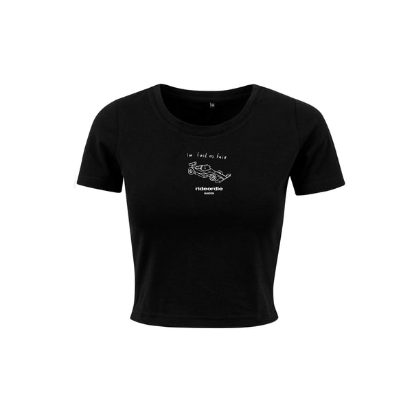 fast as f*ck cropped tee