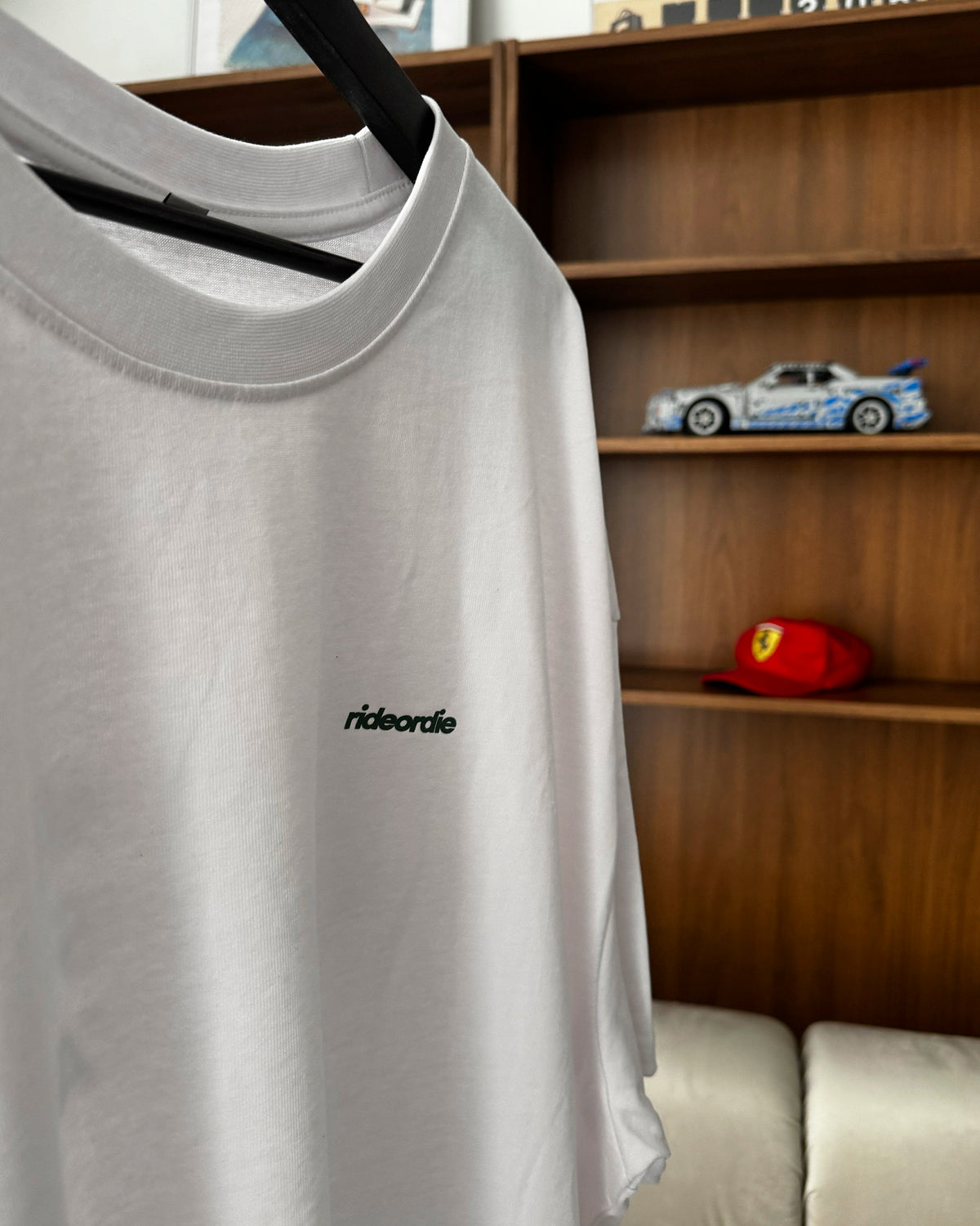 big dreams tee white green