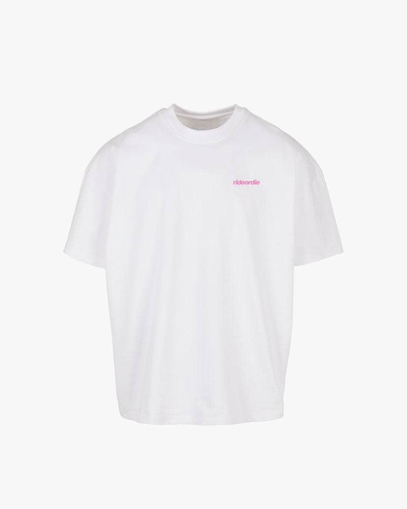 porsche tee white butter yellow