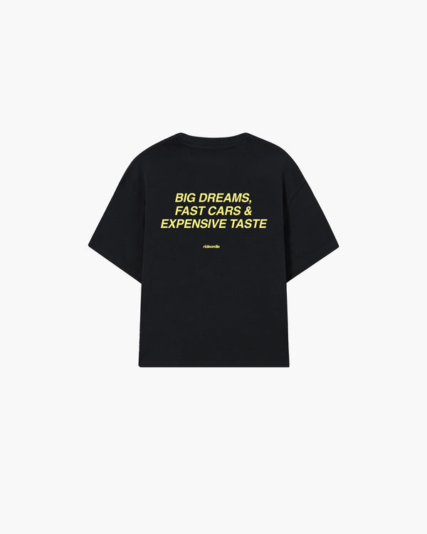 big dreams tee white green