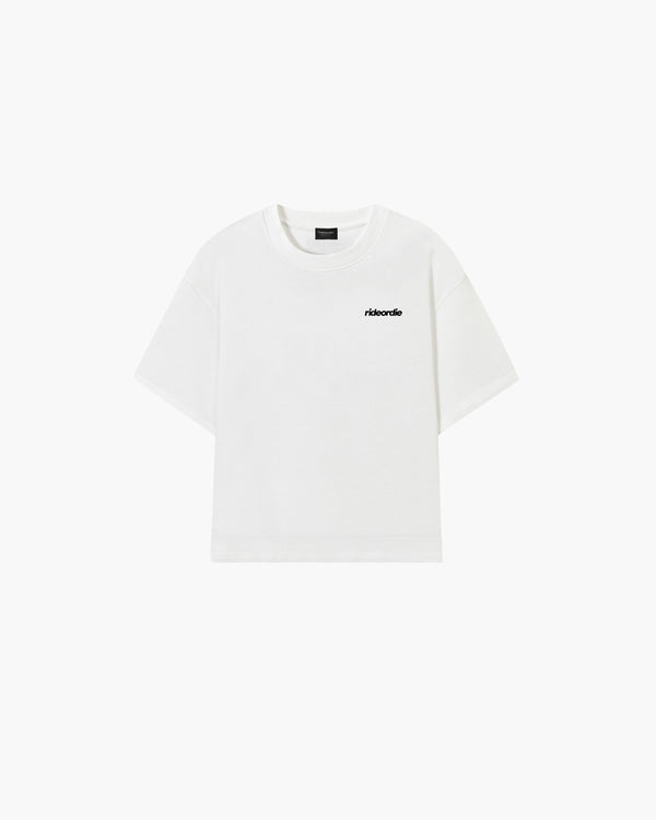 porsche tee white rosa