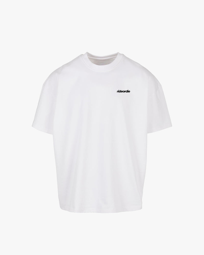 porsche tee white butter yellow
