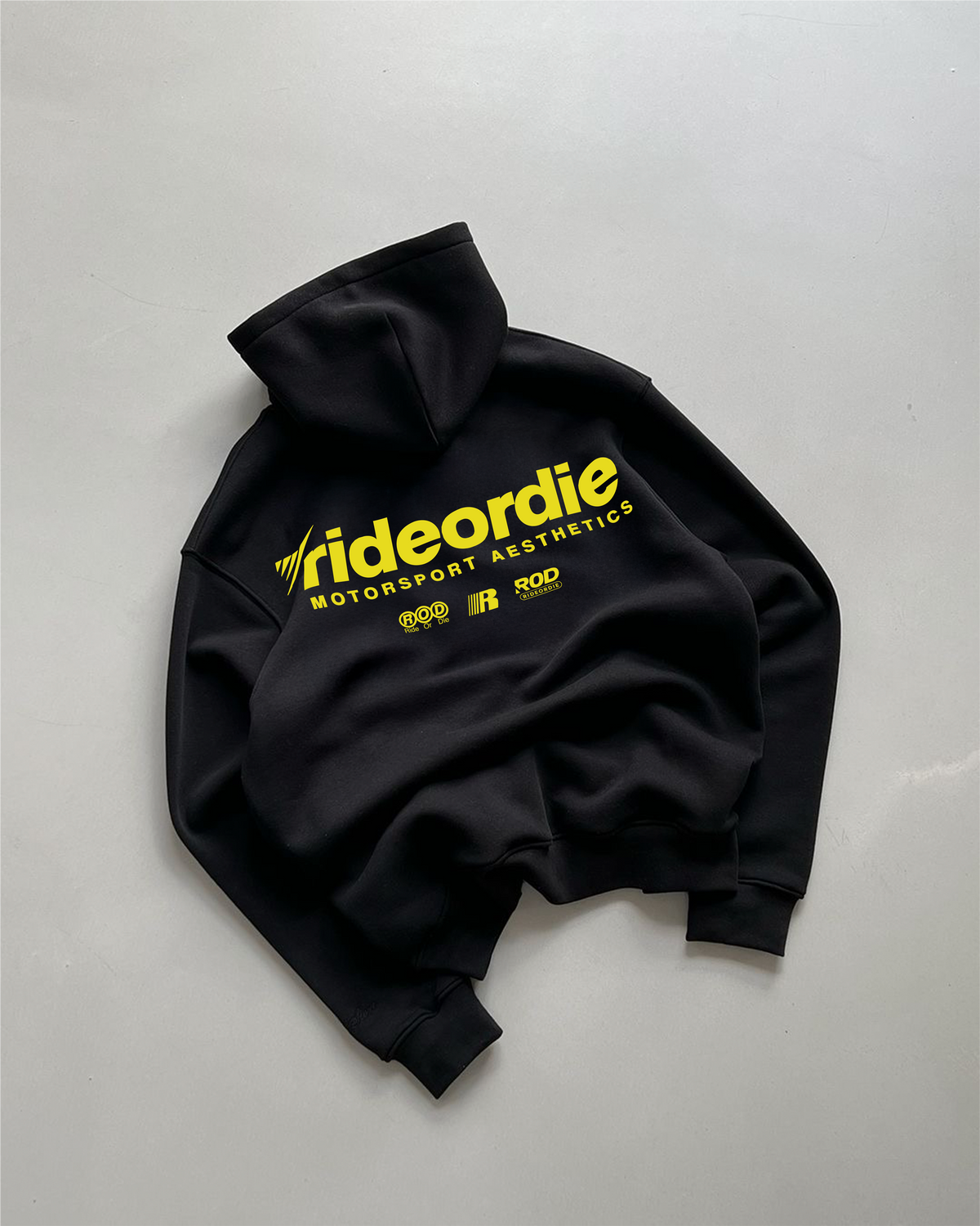 motorsport aesthetics zip hoodie white