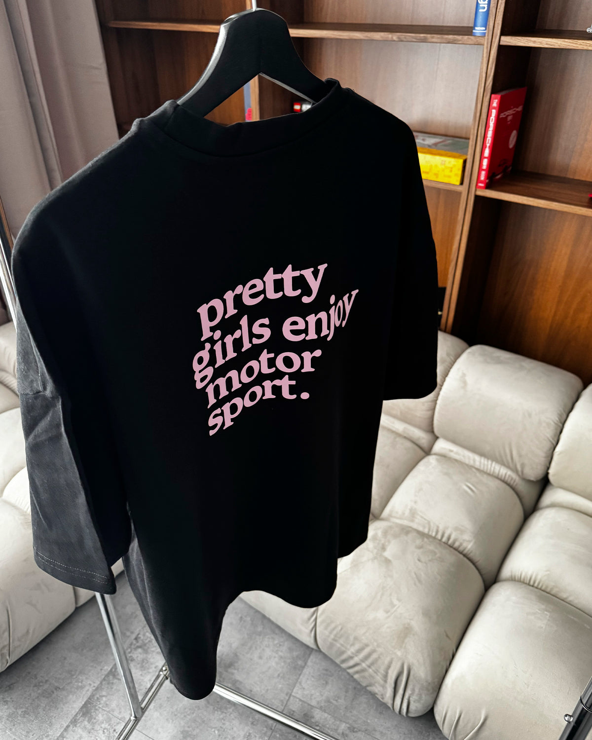 pretty girls enjoy motorsport tee white rosa