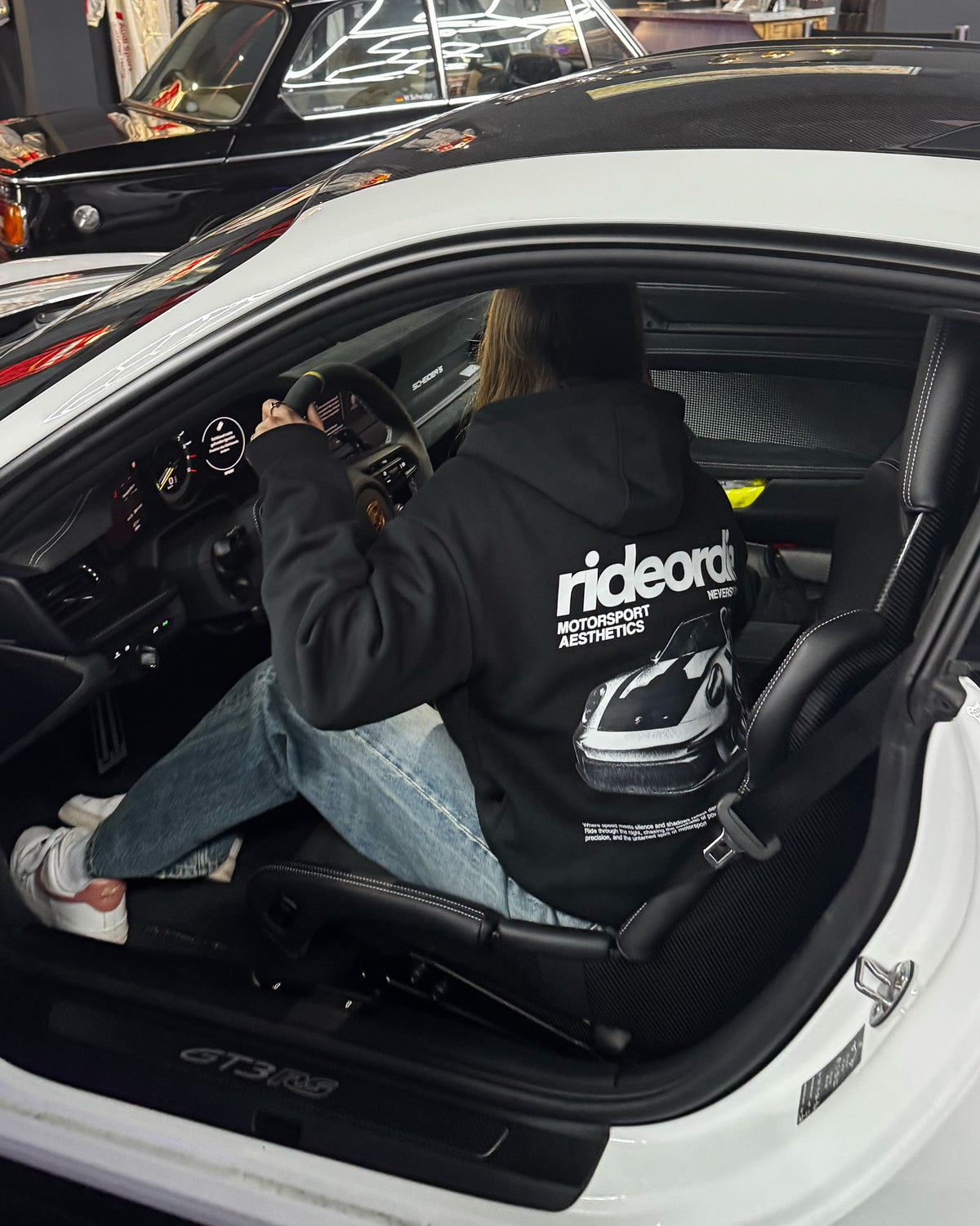 porsche hoodie black