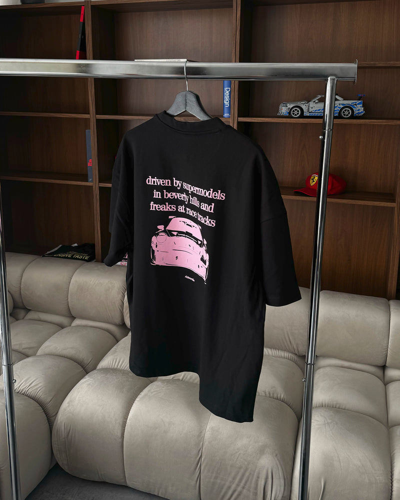 porsche tee white butter yellow