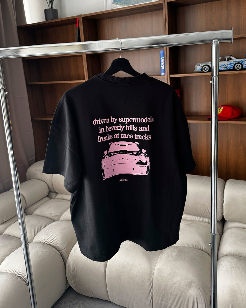 porsche tee white butter yellow