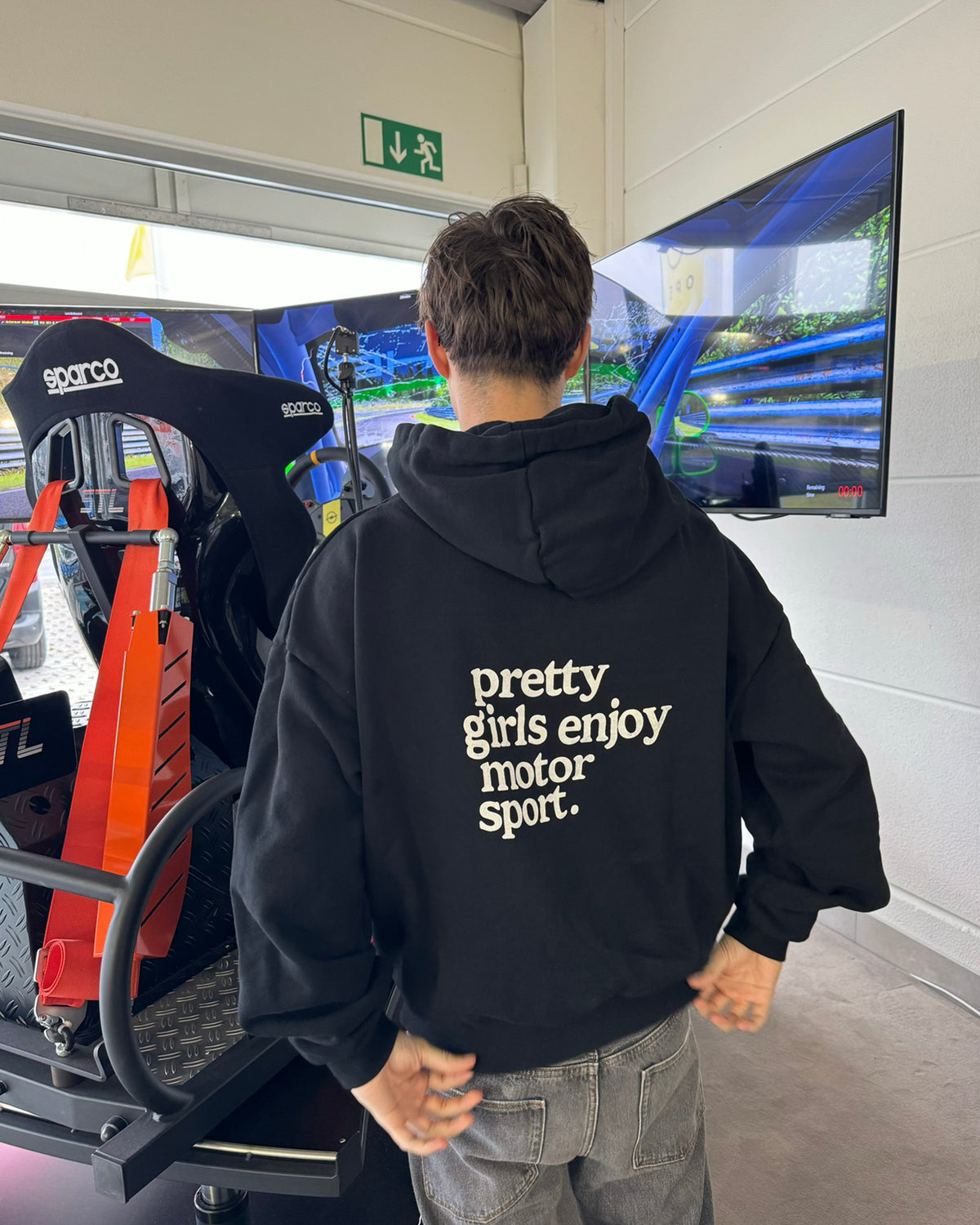 pretty girls enjoy motorsport hoodie 460gsm