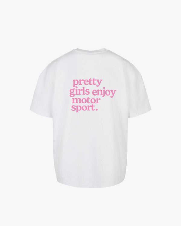 pretty girls enjoy motorsport tee black rosa