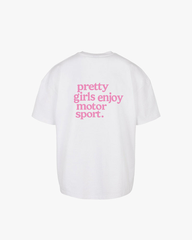 pretty girls enjoy motorsport tee black rosa