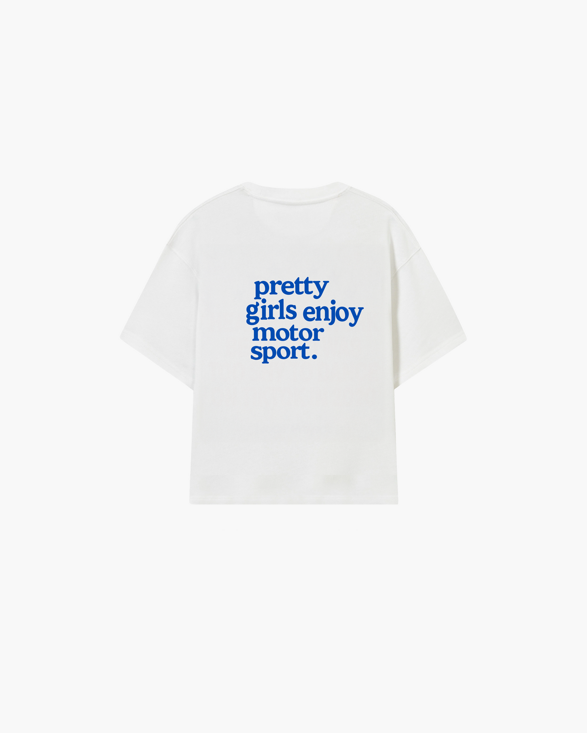 pretty girls enjoy motorsport tee white rosa