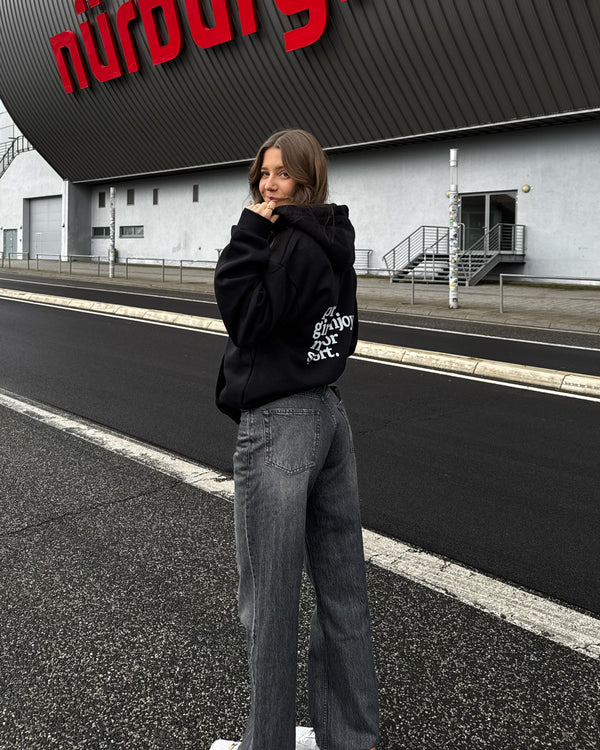 pretty girls enjoy motorsport zip hoodie burgundy