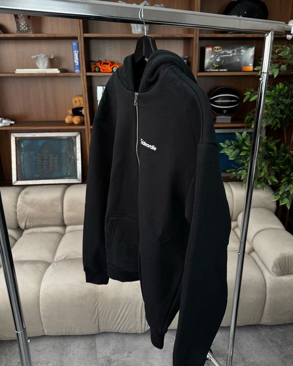 midnight rodeo zip hoodie black