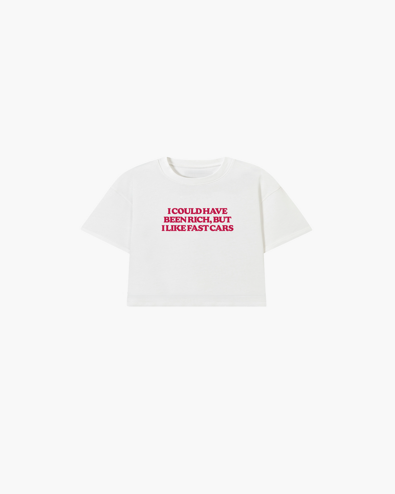 could be rich cropped tee