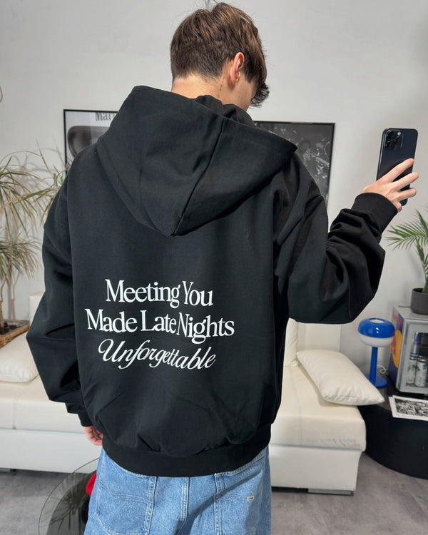 unforgettable late nights hoodie