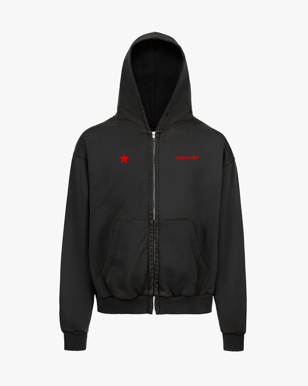 we don't pray for love zip hoodie