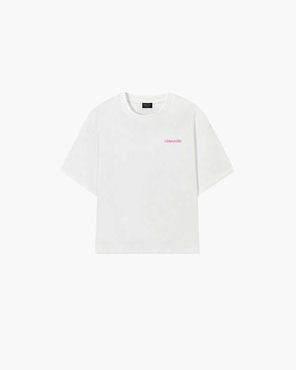 porsche tee white rosa